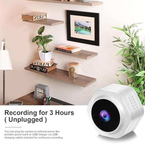 Image of MiNi WiFi Spy Hidden Camera,Nanny Camera, 4K Ultra HD Wireless Security Cameras for Baby,Dog,Cat,Pets, AI Motion Detection Alerts, Auto Night Vision, Real Time Record Surveillance Cam for Home