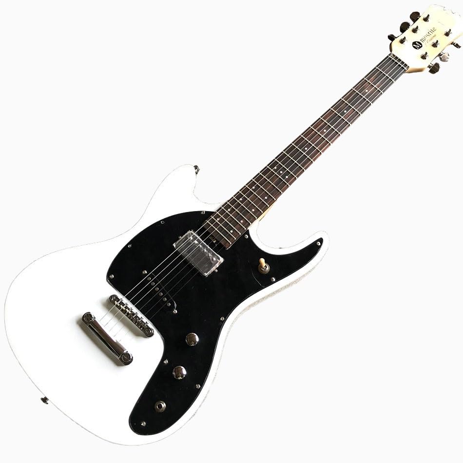 Guitare électrique blanche sur mesure à résonance optimisée pour vos solos intenses