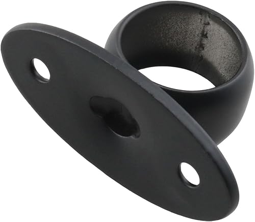 Miniatura 4 de HJGarden 2 unids 0.748 in acero inoxidable perfil bajo baño tubería titular de brida de perfil medio