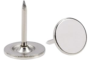 uxcell Upholstery Tacks 11mmx15mm Flat Head Nails