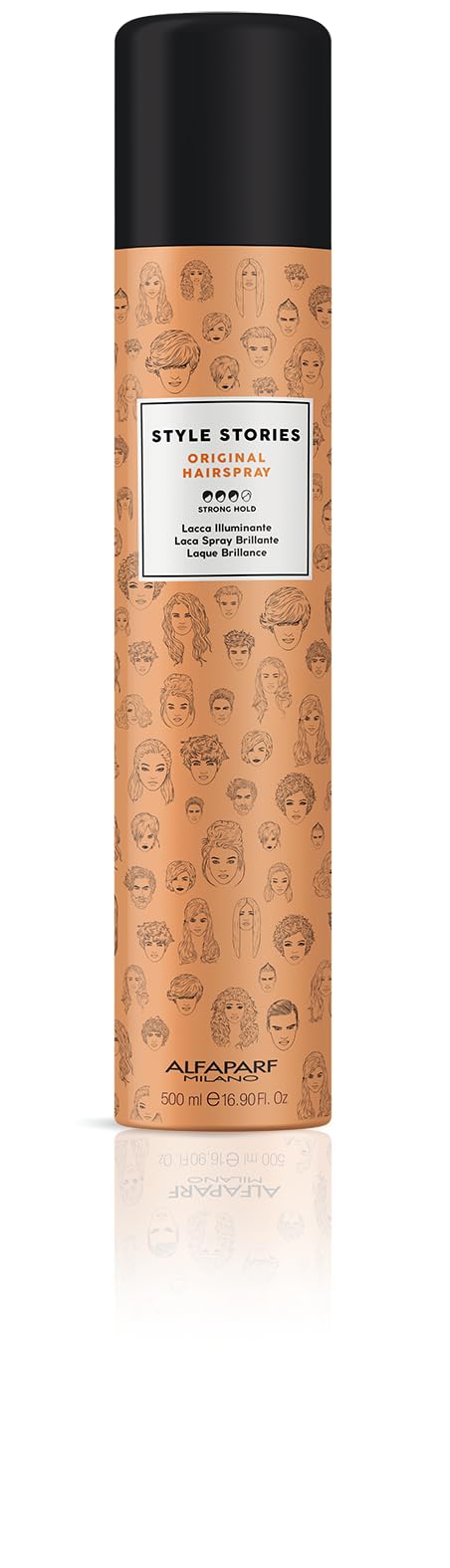 Alfaparf Milano Style Stories Original Hairspray - Starker Halt 500 ml, Einfarbig, Einheitsgröße