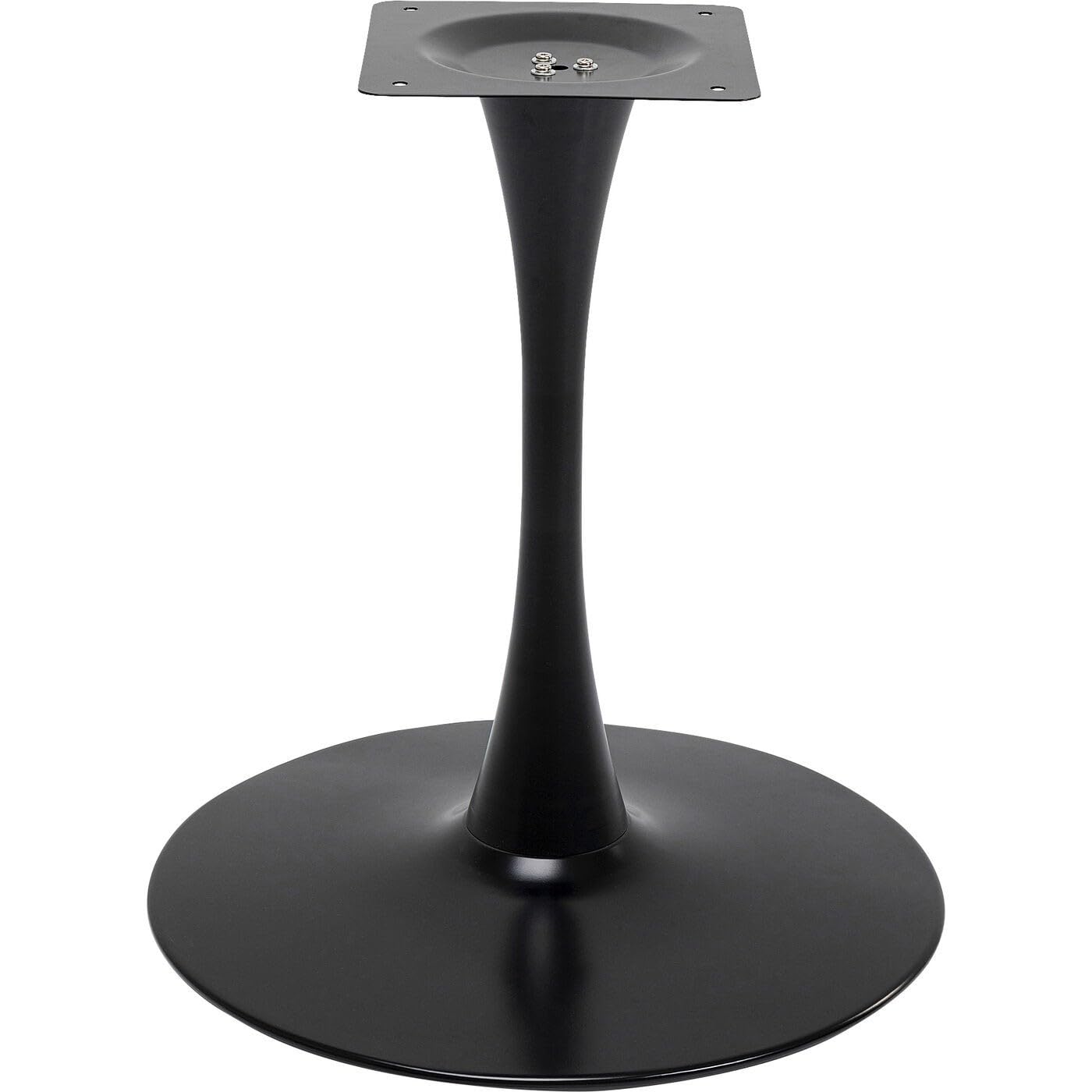 Kare Schickeria Table Design en chêne Noir 80 cm de diamètre pour 4 Personnes Table de Salle à Manger Ronde Moderne Meuble de Salon en Bois de chêne 74 x 80 x 80 cm (H x l x P)