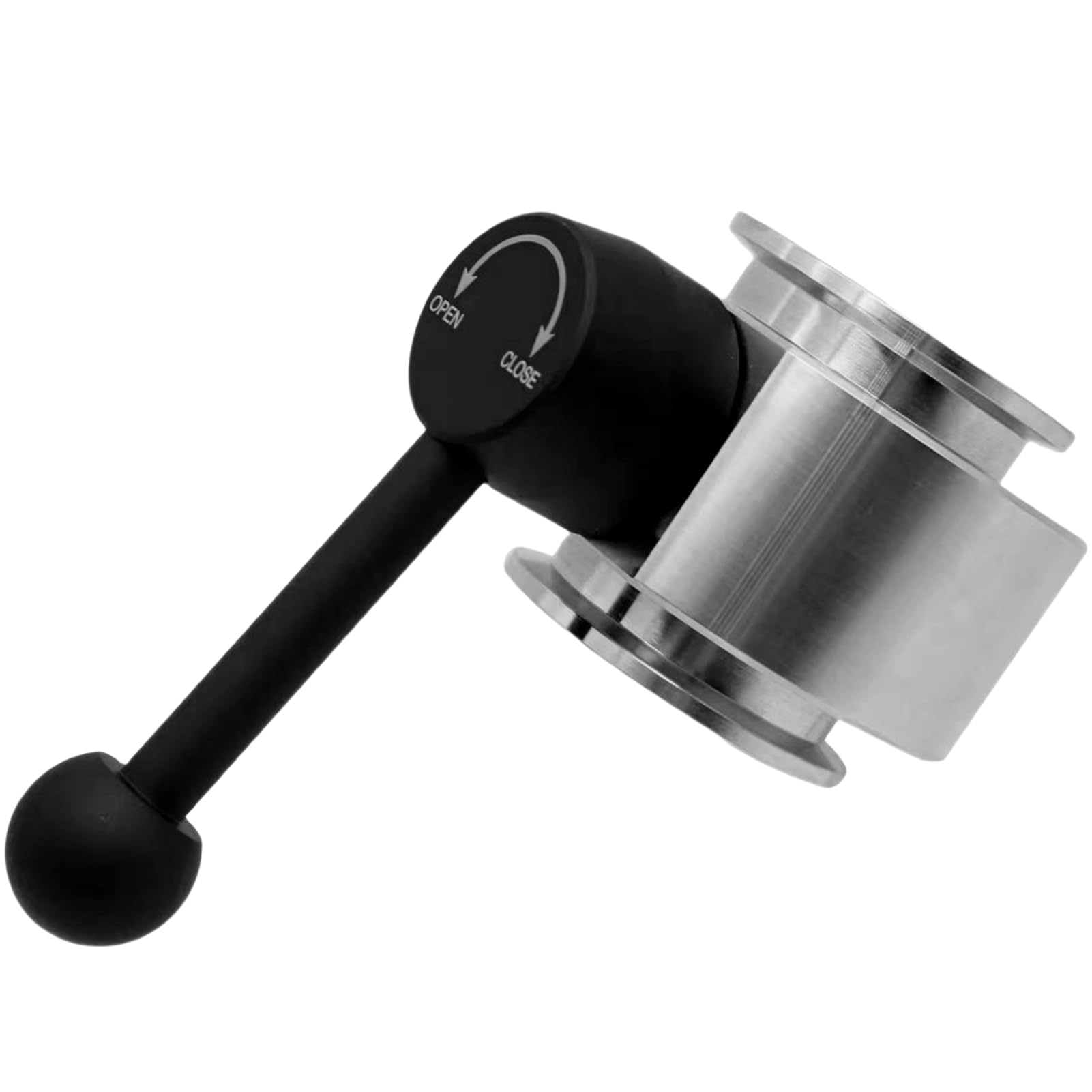 Valvola in linea in acciaio inox 304, valvola a sfera manuale con maniglia a leva, raccordi per vuoto ISO-KF/NW, 1 pezzo per un controllo sicuro ed efficiente dei fluidi