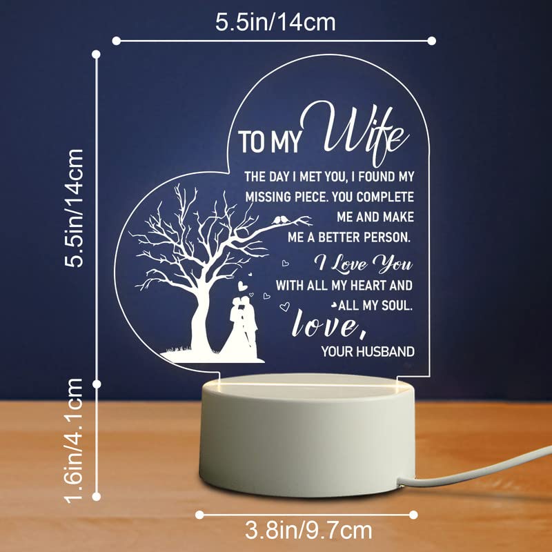 Personalizzato Insieme da molti anni Luce notturna a LED con