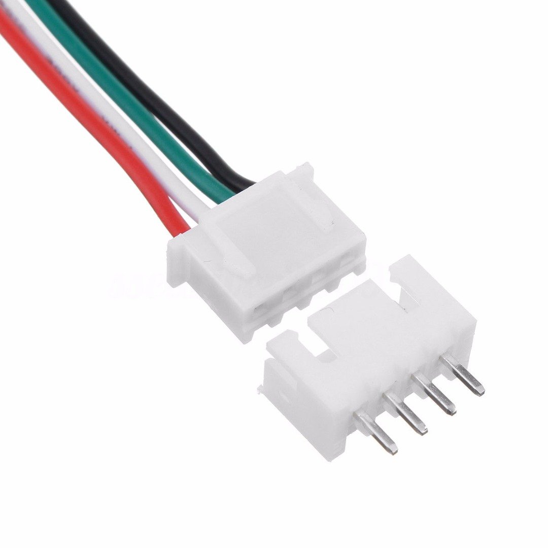 Juego de 10 conectores JST XH de 4 pines de 2,54 mm 24 AWG con