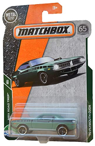 Matchbox Road Trip 13/35 '70 Plymouth Cuda Verde