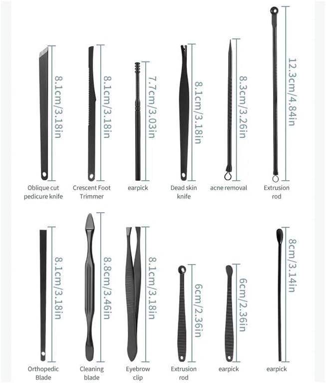 Travel Suitcase Nail Tongs Manicure Tool Set Nail Clippers Pedicure Set Beauty Set (D 15.4) image 3