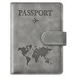 Combo de tarjetero para pasaporte y vacunación, soporte para pasaporte