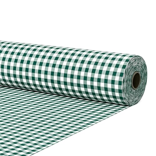 Telas por metro cuadro vichy algodón costura patchwork 1M x ancho 280 cm, color verde