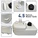 Portable Foot Operated Outdoor Hand Washing Sink Station – Includes Dirty Water Tank – Towel Holder & Soap Dispenser – 4.5 Gallon - Great for Camping, Business, Events, RV, Etc., white, 40