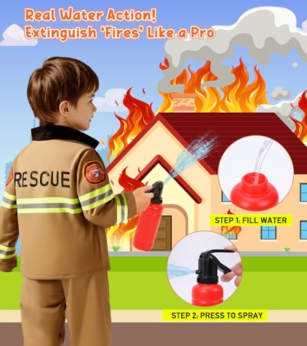 Disfraz de Bombero para Niños 9-11 Años miniatura 4