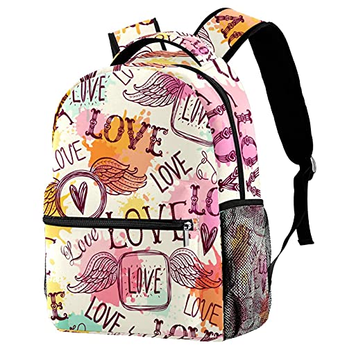 Sac à dos de voyage enfant avec porte-bouteille et motif imprimé mixte
