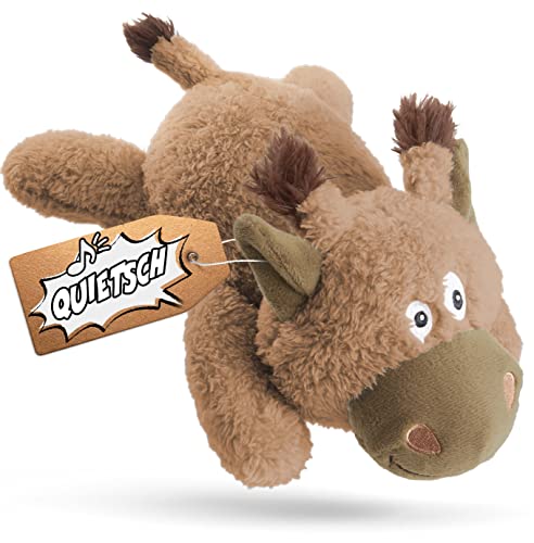 LIEMAN® Welpenspielzeug Hunde Welpen Stofftier 15 x 28 cm I Weiches & Robustes Material I Welpenplüschspielzeug mit Quietsch-Funktion & Zahnreinigungseffekt & Das perfekte Kuscheltier für Ihren Welpen., 6.49 €