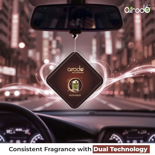 Image of Premium Airodo Cool Water, Sauvage, Oud Gold Luxury Gel Air Freshener with Dual Technology For LivingRoom, Office, Car, Bathroom|Lasts up to 30 days Non-Spill & Long-Lasting Pack of 1 (10g, 3 Piece)