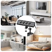 KEAGAR Tischsteckdose Klemmbar 4-Fach, Einzeln Schaltbar, USB C PD 20W – Ansicht 5