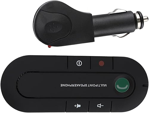 Altavoz Bluetooth con visera solar para automóvil con cargador - Kit de altavoz de música con llamadas manos libres