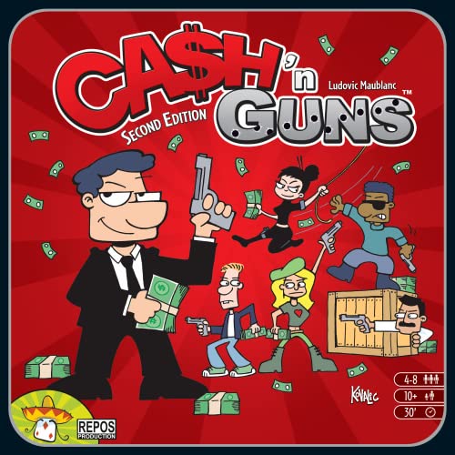 Repos Production ASMCG-EN02 CG02 Cash N' Guns Second Edition, Multi-color, Standard - Image 2