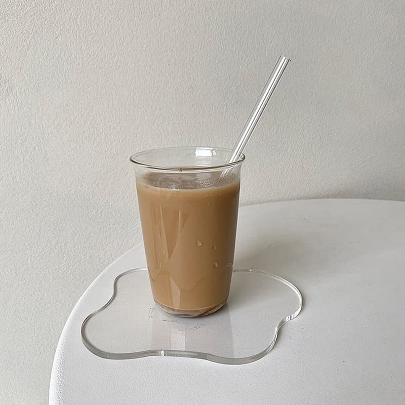 Tasse acrylique irrégulière incassable avec napperon de table simple - 4