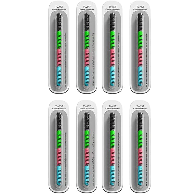 EDNITA Spiral Cable Protector Chargers Cable Protector Data Cable Protective Sleeve Headphone Saver Charger Protective Case for Phone, USB, All type of Wires (SET-2=8PCS) (B0D7SRFJ3C) Amazon Price History, Amazon Price Tracker