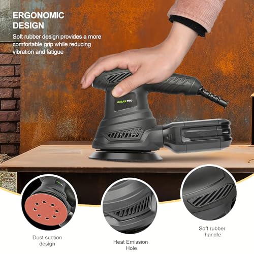 Image of GALAX PRO 2.5A 13000RPM Rotary Electric Orbital Sander with 6 Various Speed