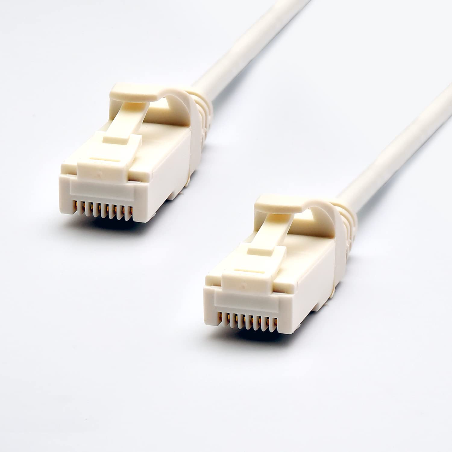 EAT6AS-3WT LAN Cable, CAT6A, Slim, 9.8 ft (3 m), White, CAT6A Compliant, Unbreakable Nails, RJ45, 10Gbps, 500MHz