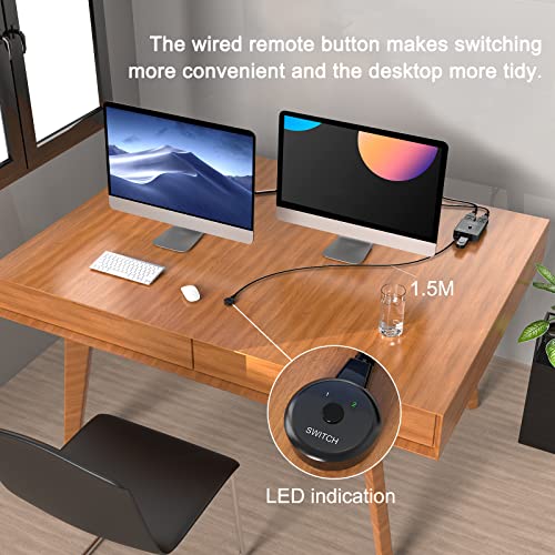 Commutatore USB 2.0 Automatico A 2 Porte - Condivisione Stampante/Fotocamera Tra PC - Foto 6