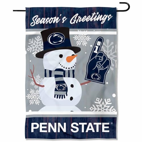 College Flags & Banners Co. Penn State Nittany Lions Holiday Winter Snow Garden Banner Flag