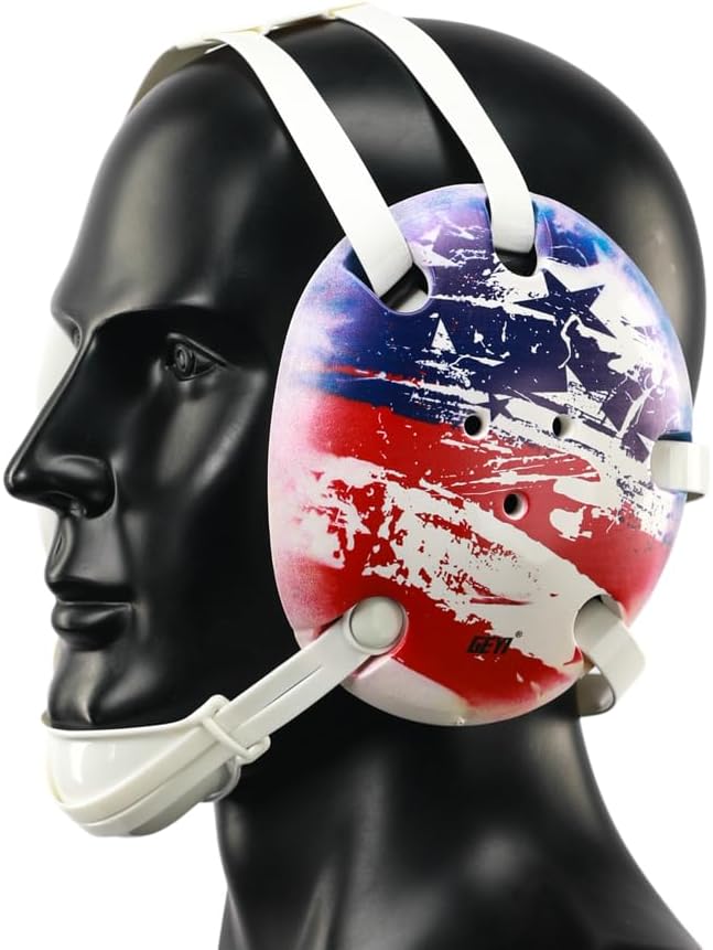 Wrestling Headgear with American Flag Digital Printing Art(Adult&Youth)