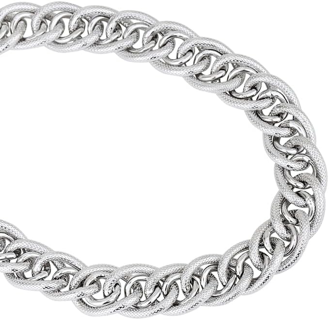 Vanbelle Sterling Silver Jewelry - Rhodium Plated with 925 Stamp - Classic Handmade Spiral Hollow Chain Bracelet for Men & Women - 8.5 Inches with Toggle Lock - Image 2