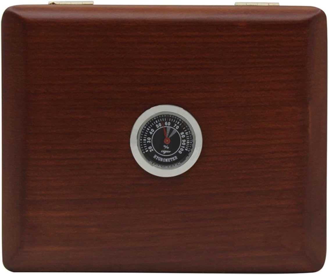YARNOW 5pcs Amber Oboe Reed Carrying Case with Built-in Hygrometer, Portable Saxophone and Clarinet Reed Organizer Box for Woodwind Instrument Storage and Protection