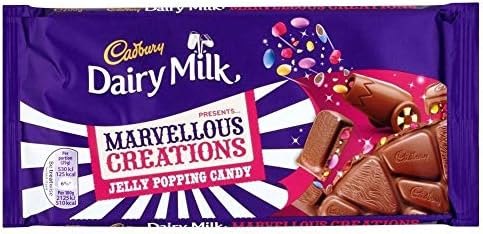 Cadbury Dairy Milk Marvellous Smashables Jelly Popping Candy, 180g