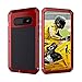 Beeasy Funda Samsung Galaxy S10 Plus,Antigolpes Rígida Robusta Antigravedad Carcasa Fundas S10+ Resistente al Impacto Militar Duradera Blindada Fuerte de Seguridad al Aire Libre Case Cover,Rojo
