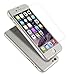 iPhone 6 Case, Coocolor Ultra Thin Full Body Coverage Protection Hard Slim iPhone 6 Case with Tempered Glass Screen Protector for Apple iPhone 6 4.7"(Silver)