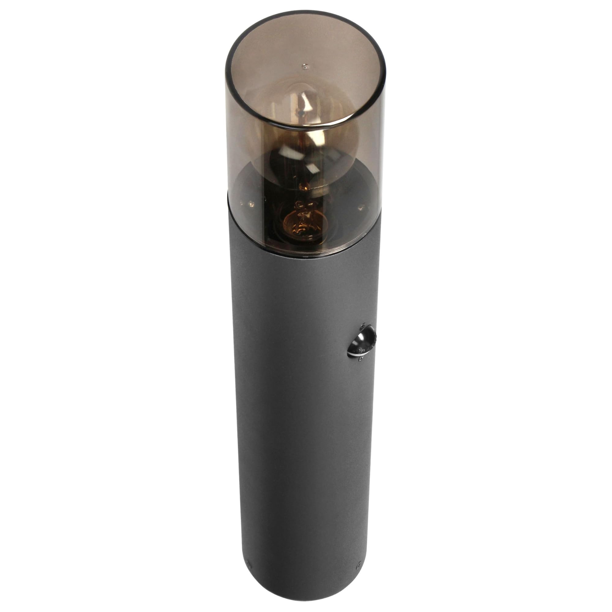 Paletto Luce da Giardino Esterno per Sentieri e Vialetti IP54 Palo Lampada da Terra Esterno 50 cm Illuminazione Esterna Base E27 Lampadina non Inclusa (con sensore di movimento)