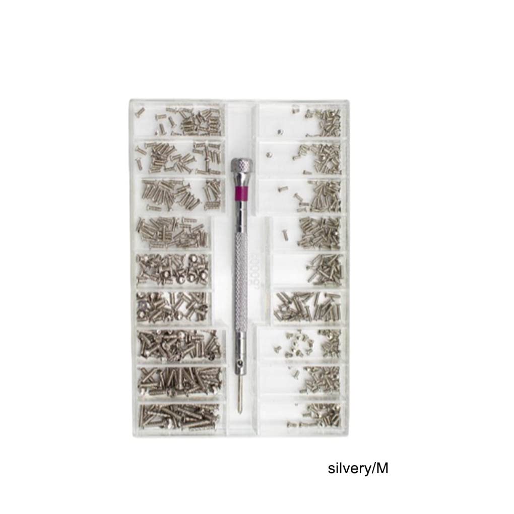 Kit Di Viti Micro Per Riparazioni - 500 Pezzi Per Occhiali, Laptop E Orologi | 18 Formati - Foto 12