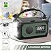 irjeen 12000mAh Emergency Radio, Portable Weather Alert Radio AM/FM/NOAA, Hand Crank with Flashlight, Reading Lamp, SOS Alarm, USB Charger, for Home & Outdoor Emergency (Green)