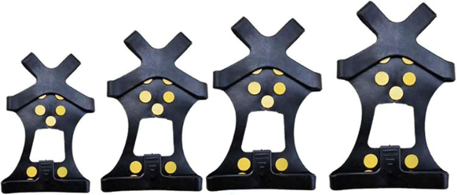 10 Teeth Ice Snow Grip Grippers Nonslip Winter Crampons Cleats for Hiking Boot and Shoe Climbing for Tractions Outdoor Hiking Gear Winter Sports Accessories