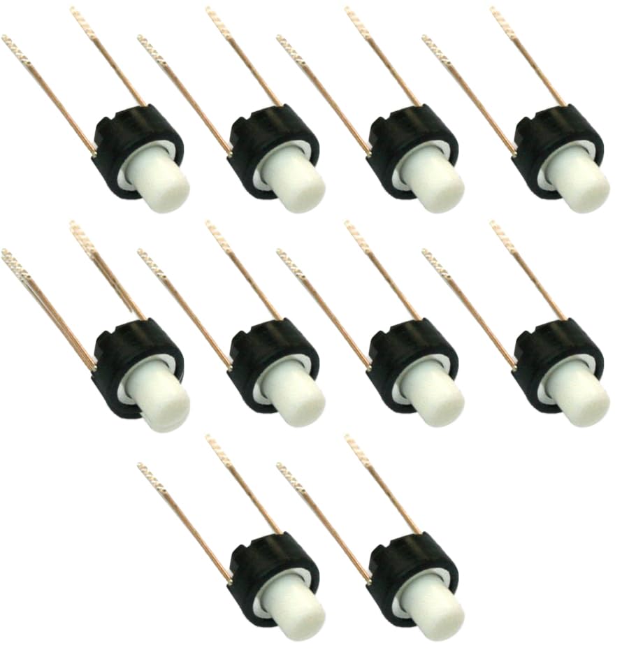 SYMFONIA- Round Tactile Micro Push Button Switch 10Pcs 2 Pin Push To On Button(Pack Of 10)-picture-20