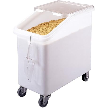 Cambro 27 Gallon Ingredient Bin with Slant Top - Space-Saving Storage for Your Ingredients