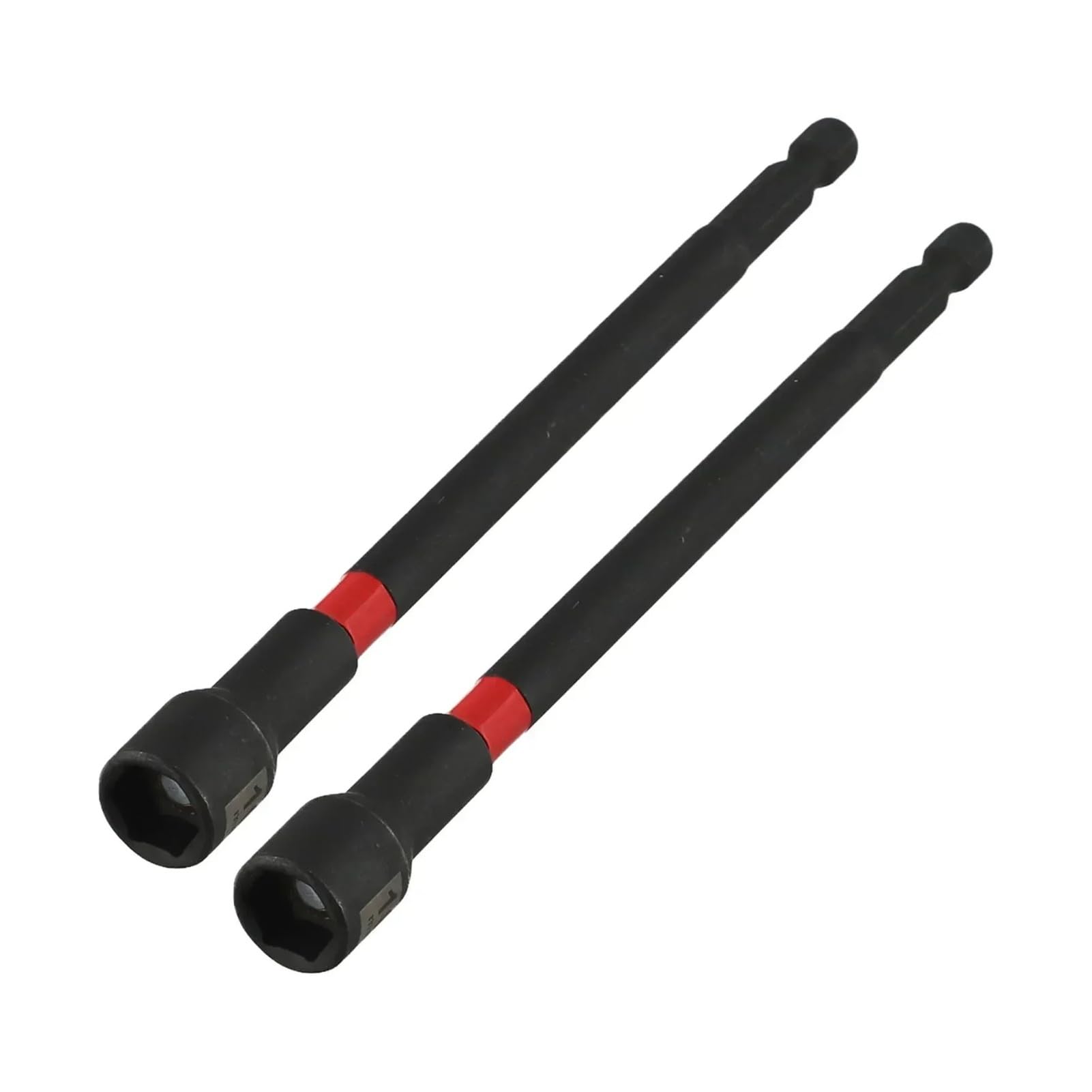 Piglolkiny 2Pcs 12Mm 2Pcs Magnetic Nut Driver Set Metric Long Drivers Impact Drill Shank Bits Hex Power Socket(2Pcs 12Mm)