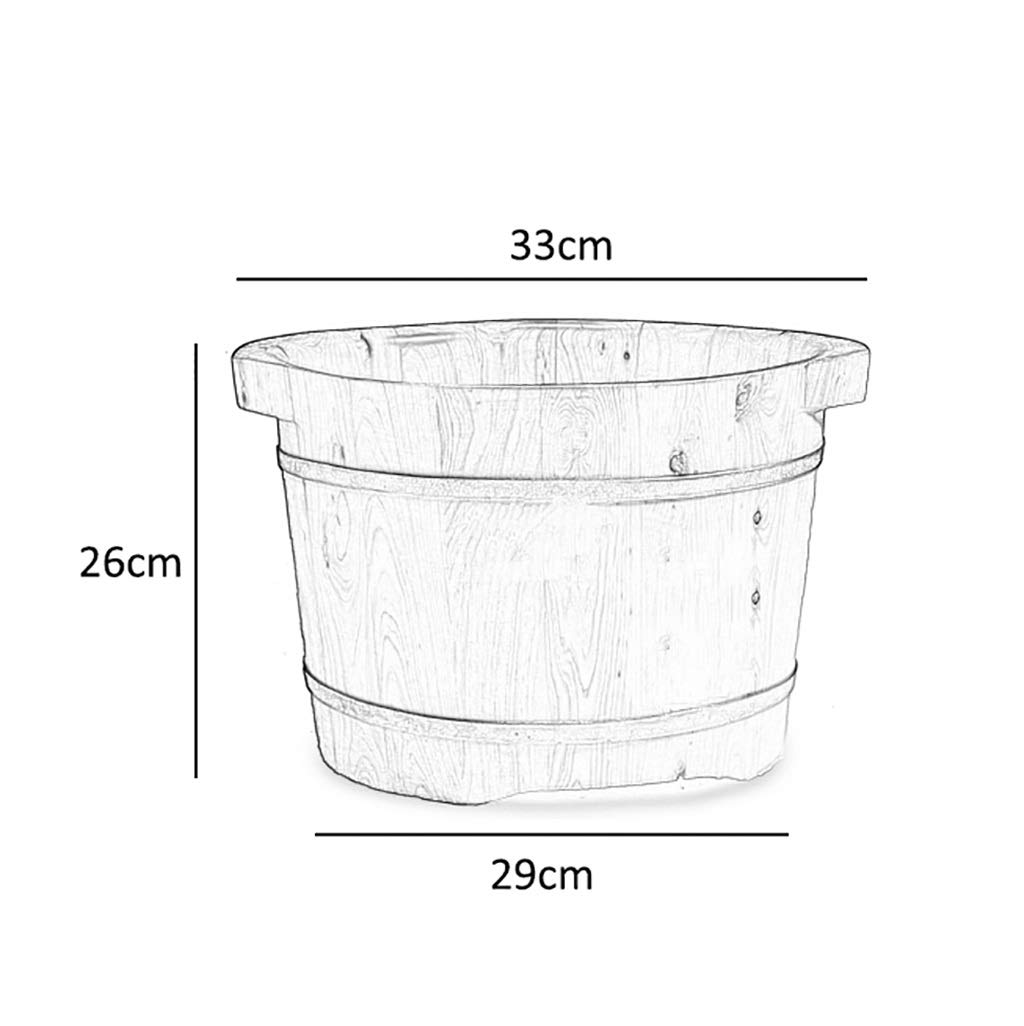 Vaschetta per i Piedi, Secchio per Vasca per pediluvio, Massaggio, Spa, Sauna, Ammollo, Pediluvio Secchio in Legno Spa per Piedi Lavabo per Uso Domestico Pratico Comfortable Anniversary