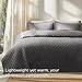 Bedsure Quilts Queen Size - Grey Bedspreads Queen Size with Basket Weave Pattern, Soft Quilt Bedding Set, Lightweight Comforter Set Coverlet for All Seasons with 2 Pillow Shams (90