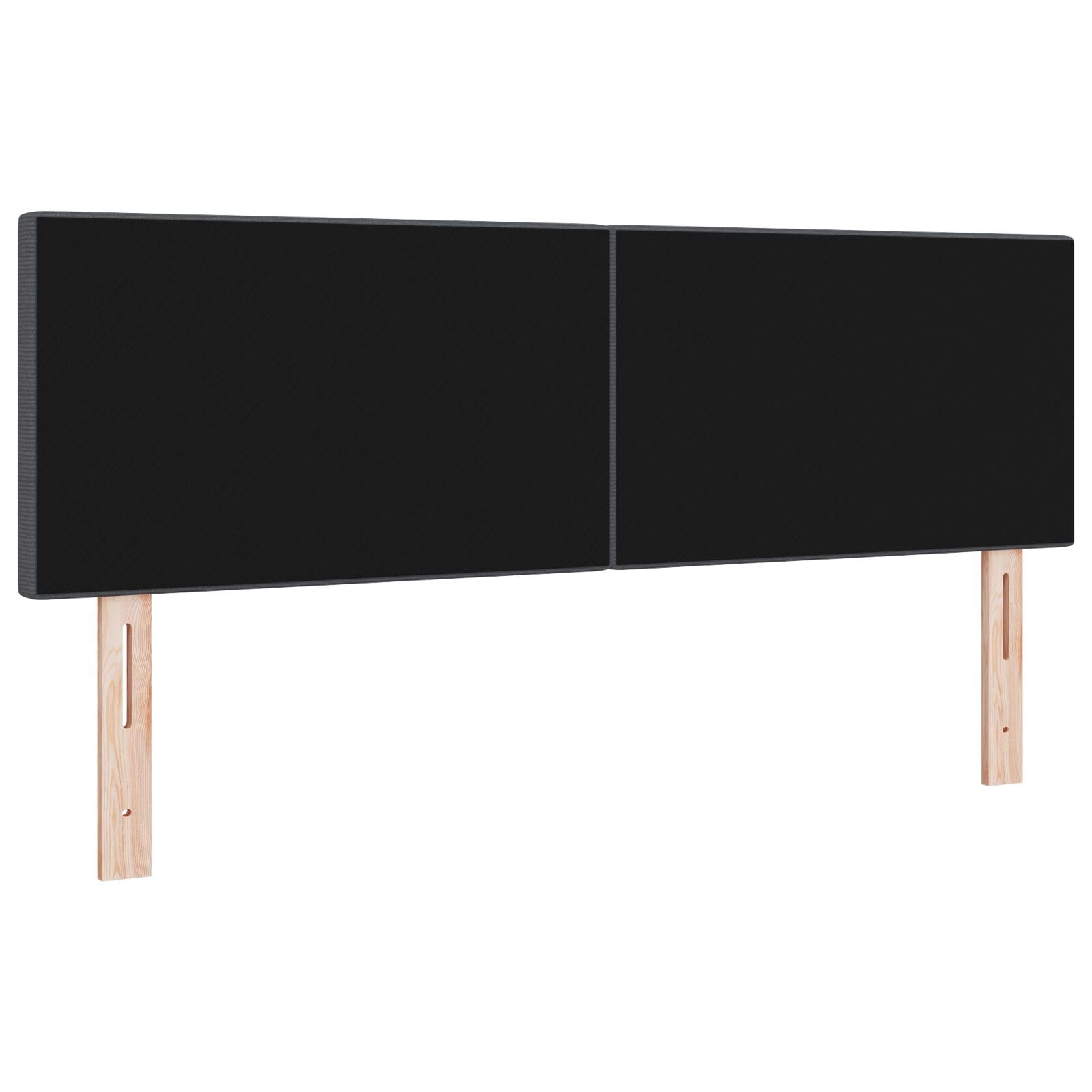 Brokky 3338030 Testiera LED Design Semplice Grigio Scuro 80 cm Tessuto Corduroy di Testata in Legno,Testata Letto Matrimoniale Muebles Dormitorio Spalliera Letto Testiere per Letto Matrimoniale