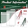 2 Set Weihnachten Lanyard mit Kartenhalter Weihnachten Ausweishülle mit Band mit Wasserdichtem Transparentem Ausweishalter für Männer Damen Kinder (Grüne Rote Strümpfe) #1