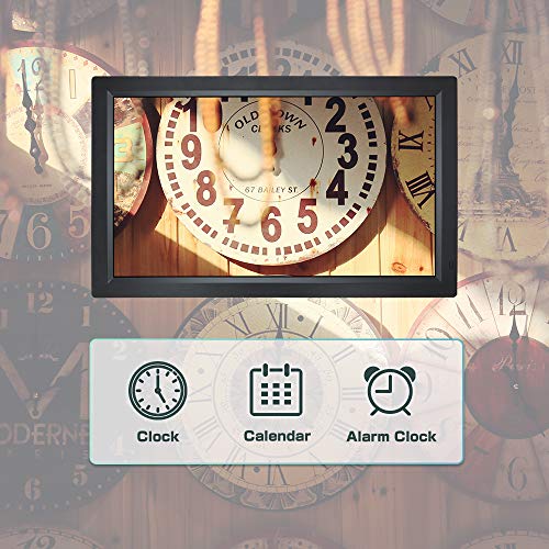 Snowtaros 23,6 inch digitale fotolijst, reclamemachine voor wandmontage met afstandsbediening en geheugenkaart van 16 GB… - Image 5