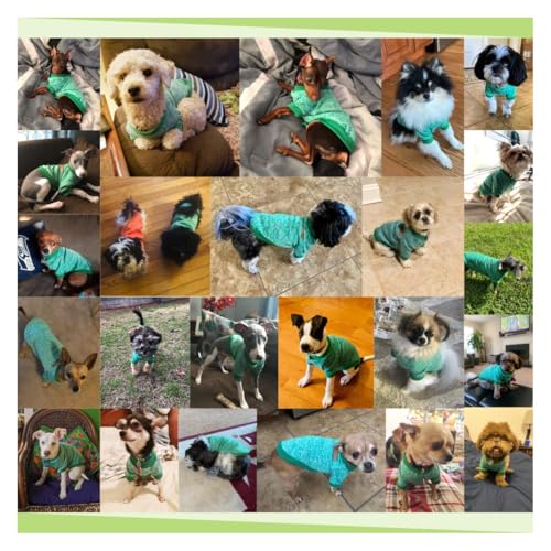 Image of Dog Sweaters for Small Dogs, Soft Fleece Puppy Clothes, Warm Winter Coat