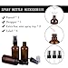 hmaimas 2oz Amber Glass Spray Bottles for Essential Oils, Small Empty Spray Bottle, Fine Mist Spray, Set of 3