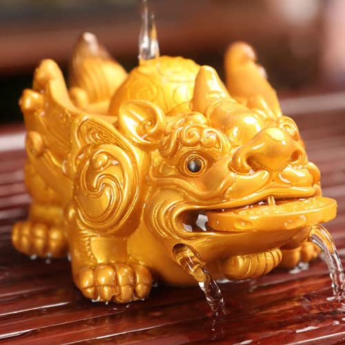 XIALON 13cm Tea Pet Ornaments Color Changing Pixiu Creative Tea Set Accessories Tea Play
