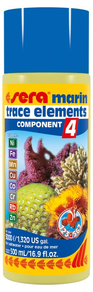 sera Marin Component 4 Trace Elements Kationics for Corals and Invertebrates, 500 ml