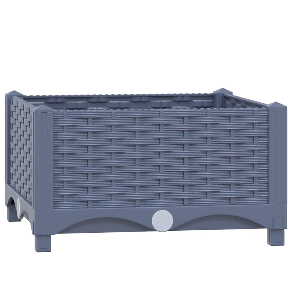 vidaXL Raised Bed, Outdoor Plant Box for Balcony Terrace, Garden Planter for Plants Vegetables Herbs, Flower Pot, Plant Pot, Polypropylene